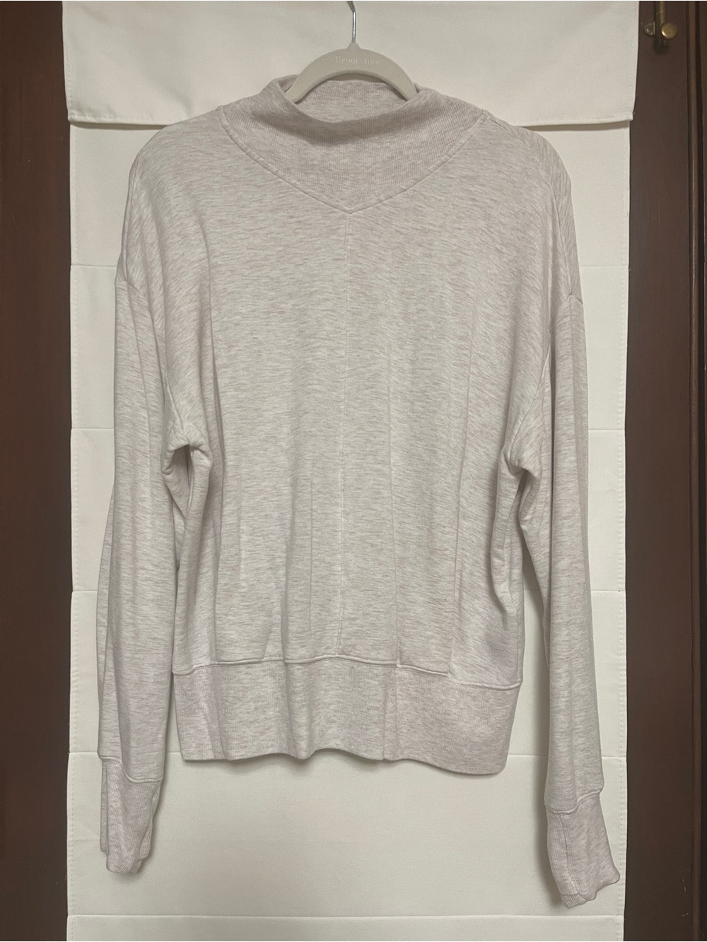 Athleta Light Gray Crewneck Sweatshirt